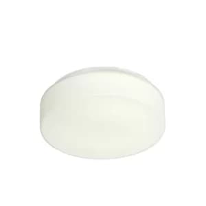 Boxer Flush Ceiling Light White G10Q Bulb