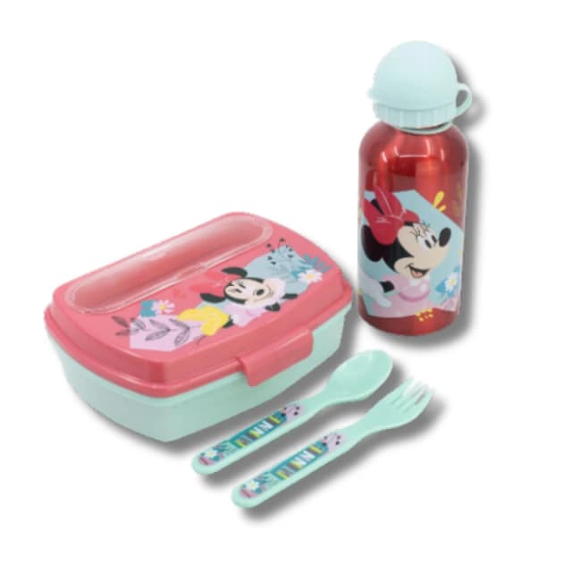 Minnie Mouse Back To School Lunch Set - Minnie Mouse Lunch Boxes 74463 Blue 38339518000