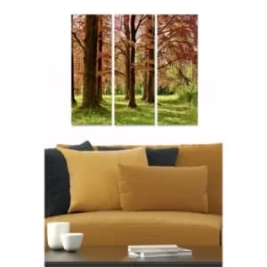 MDF3229512 Multicolor Decorative MDF Painting (3 Pieces)