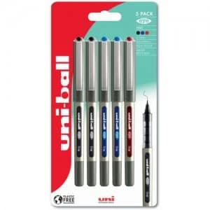 Uni-Ball Eye Fine UB-157 ASST Plastic Free Packaging PK5