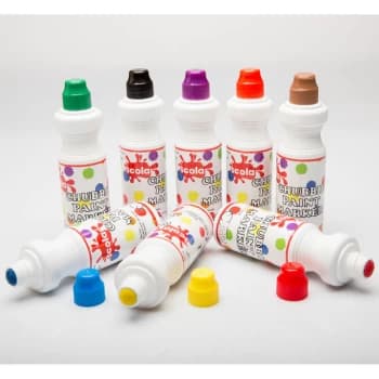 Scola - CM75/8/AC Chubbie Paint Markers - Assorted Set of 8