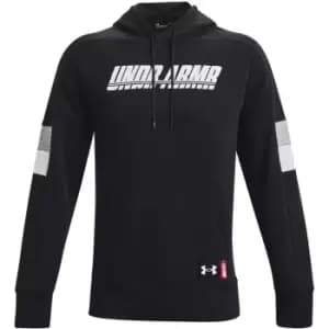Under Armour Baseline Fleece Pull Over Hoody Mens - Black