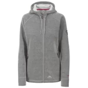 Trespass Womens/Ladies Whirlwind Full Zip Hooded Fleece Jacket (XS) (Grey Marl)