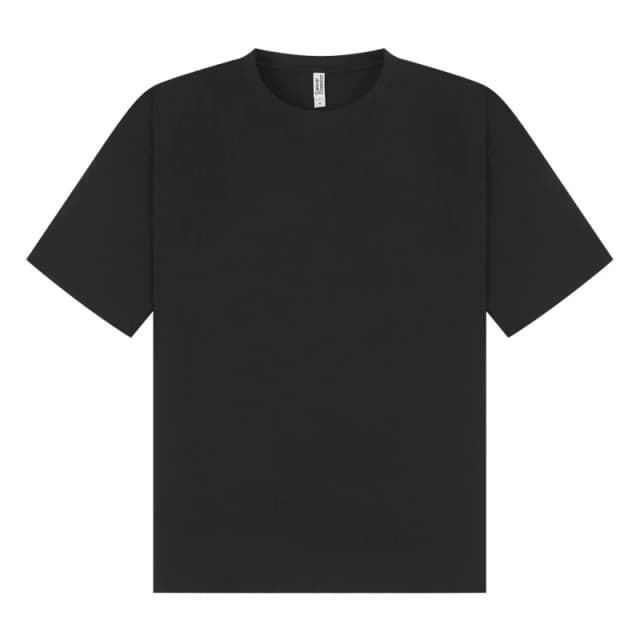 Casual Classics Mens Combed Ringspun Cotton Oversized T-Shirt in Black Size: XS Black Male XS