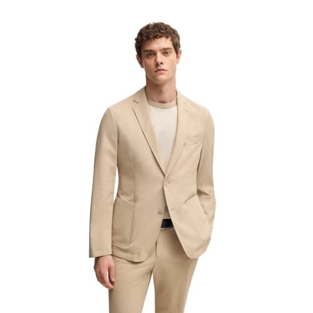 Boss Mens Formal Jacket Light Beige male 36 (46)