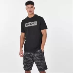 Everlast Camo Longline T-Shirt - Black