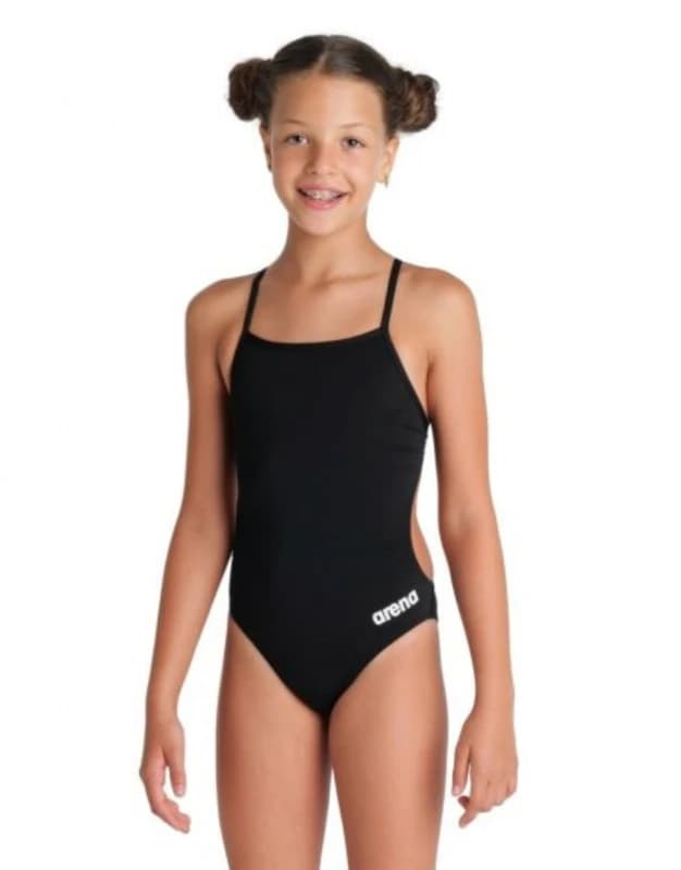 One Piece swimsuit for girls Arena Team Challenge Solid Noir Female 12/13 ans