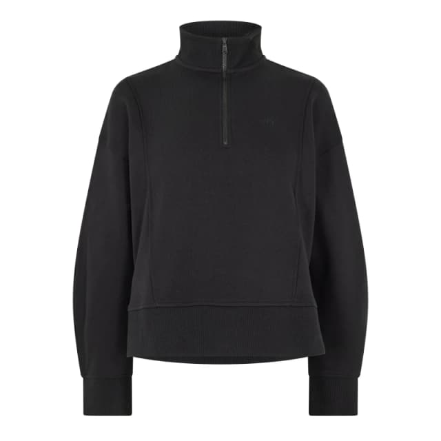 Timberland Womens 1/4 Zip Fleece Black female 8 (XS)