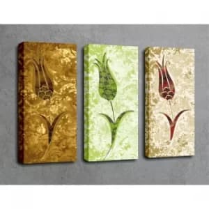 UC027 Multicolor Decorative Canvas Painting (3 Pieces)