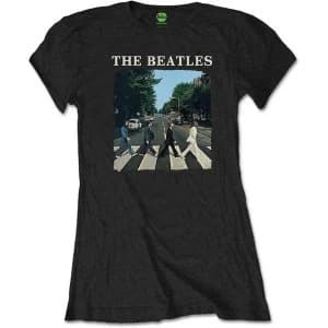 The Beatles - Abbey Road & Logo Ladies XX-Large T-Shirt - Black