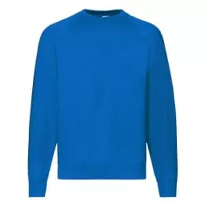 Fruit Of The Loom Mens Raglan Sleeve BelcoroA Sweatshirt (2XL) (Royal)
