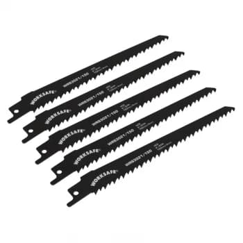 Reciprocating Saw Blade 150MM 6TPI - Pack of 5
