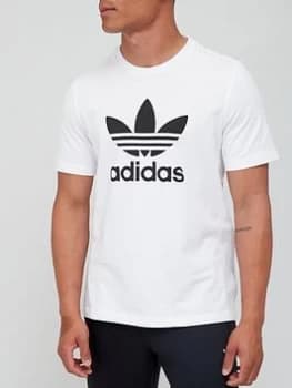 adidas Originals Trefoil T-Shirt - White/Black, Size 2XL, Men