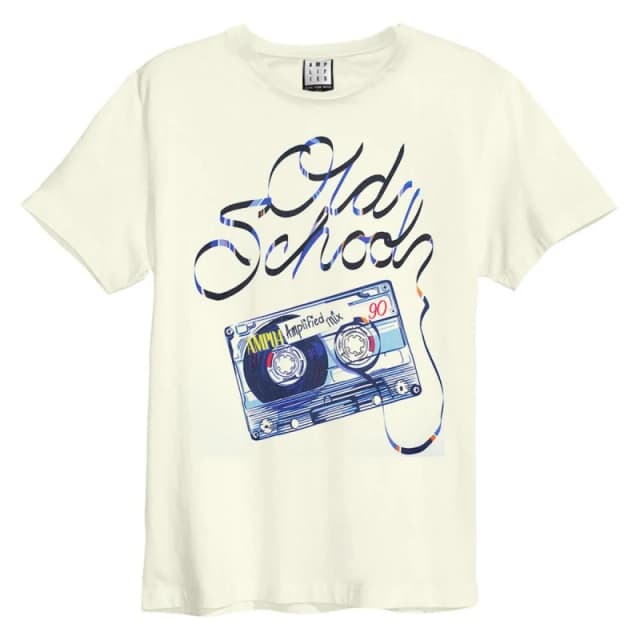 Amplified Amplified Men Audio A T-Shirt in White Size: X-Small White XS Male 5063238007567