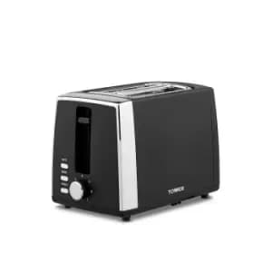Tower T20072BLKBF Ash 2 Slice Toaster