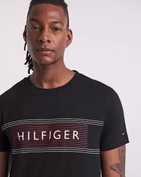 Tommy Hilfiger Black Chest Logo T-Shirt
