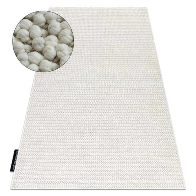 RugsX Casablanca Loop Rug in White Size: 200cm x 300cm White Unisex 200cm x 300 cm