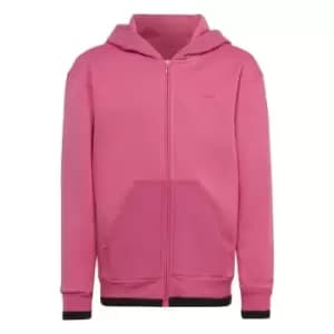 adidas All SZN Fleece Full-Zip Track Top Kids - Preloved Fuchsia / Black
