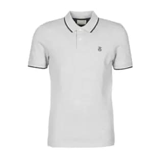 Selected SLHNEWSEASON mens Polo shirt in Grey - Sizes S