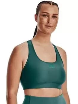 Under Armour Heatgear® Mid Padless Sports Bra - Green Size M Women