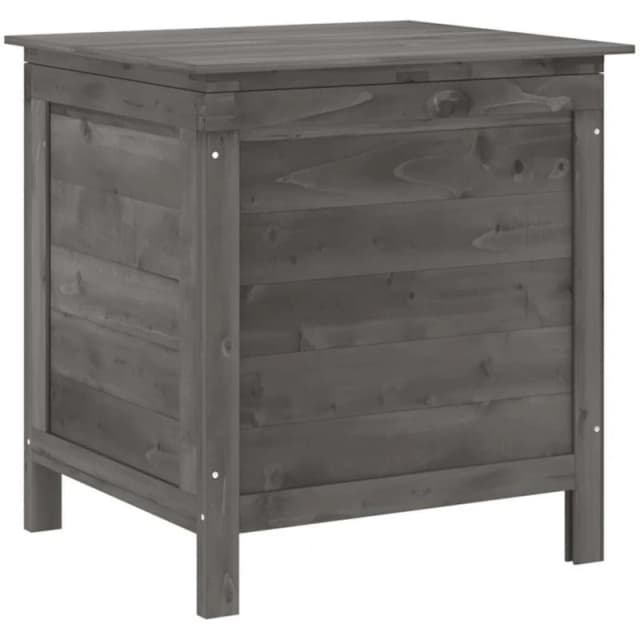 vidaXL Garden Storage Box Anthracite 50x49x56.5cm Solid Wood Fir, Grey 364750