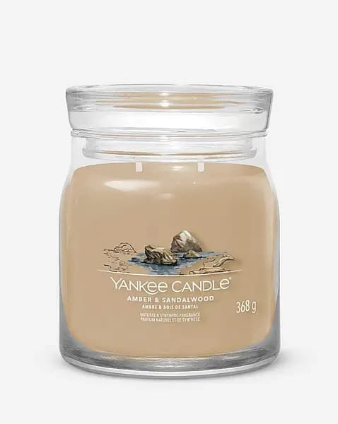 Yankee Candle Amber & Sandalwood Scented Candle 368g