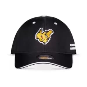 Pokemon Pikachu Pixelated Baseball Cap - Black