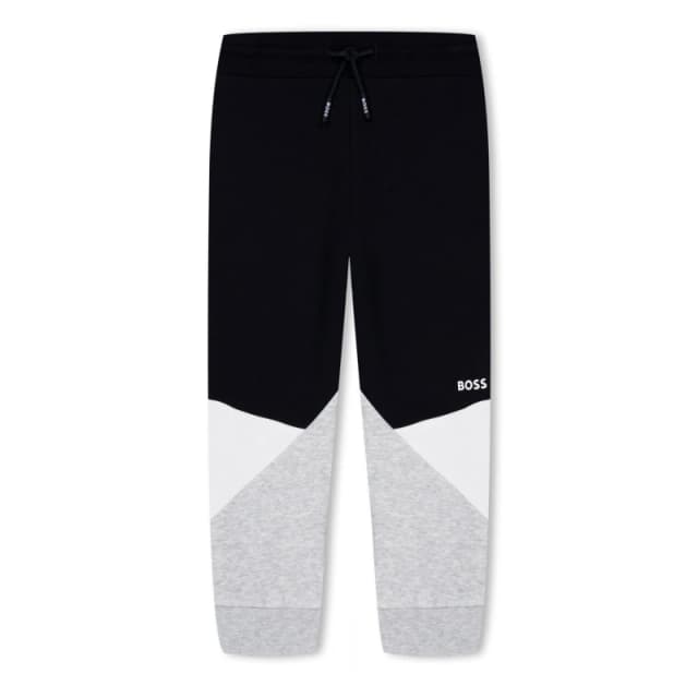 Boss Block Closed Hem Jersey Jogging Bottoms Infants - Black 9 - 12 Months