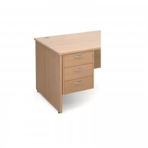 Maestro 25 3 Drawer Fixed Pedestal - Beech