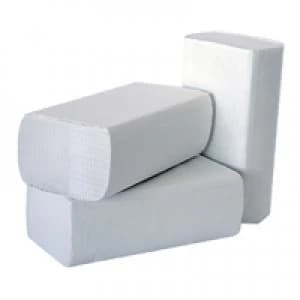 2Work White 1-Ply Multi-Fold Hand Towel Pack of 3000 2W70583