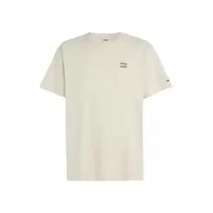 Tommy Jeans Tjm Rlx Badge Tee - Beige