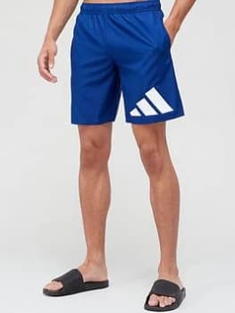 adidas Badge Of Sport Swimshort - Blue/White, Size L, Men