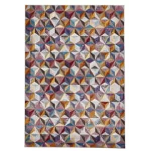 16th Avenue 34A MultiColoured Rug Grey, Blue, Green and Brown