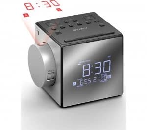 SONY ICF-C1PJ Portable Analogue Clock Radio - Silver</b>