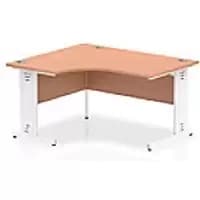 dynamic Left-hand Desk Impulse ICDLW14WBCH Beech 1400 mm x 25mm x 730 mm