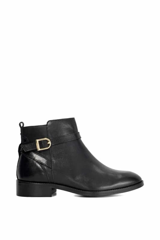 Dune London Womens 'Pemma' Leather Ankle Boots in Black Size: 5 Black Female 5
