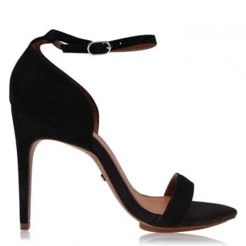 Reiss Spark Heeled Mules - Black Calf