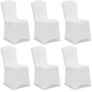 Chair Cover 6Pcs Set White