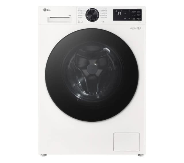LG VX50 Series Counter-Depth MAX F2X50S9TWB WiFi-enabled 9KG 1200 Spin Washing Machine - White 8806096474891