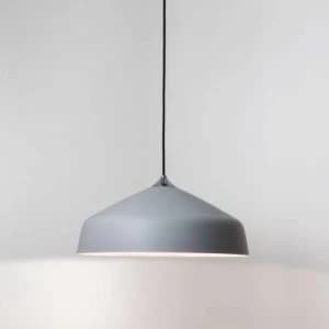 1 Light Large Dome Ceiling Pendant Light Grey, E27