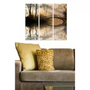 MDF1362174 Multicolor Decorative MDF Painting (3 Pieces)