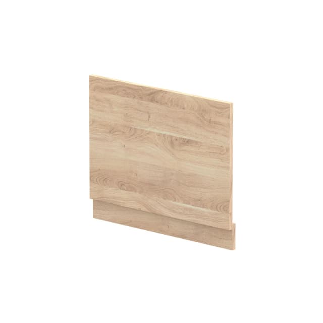 Balterley 700mm Straight Bath End Panel & Plinth - Bleached Oak in Brown Brown Unisex