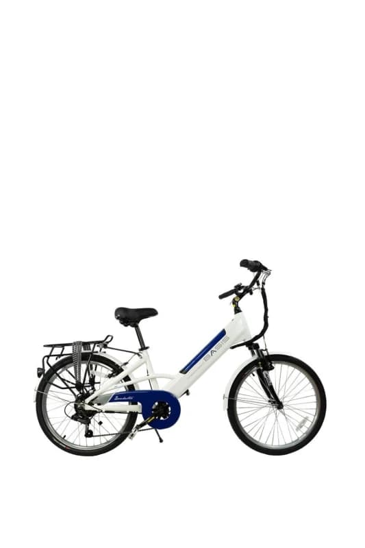 Basis Basis Dorchester Step Through Electric Bike, 24" Wheel 14Ah White unisex