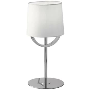 Fan Europe Lighting - Fan Europe Astoria - Table Lamp with Shade, Chrome, White, E27