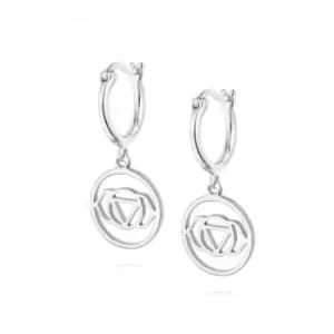 Brow Chakra Drop Silver Earrings ECHK1006