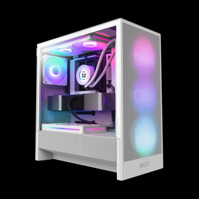 NZXT H5 Flow RGB (2024) Mid-Tower Case - All White
