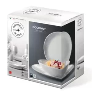 Urbn chef Coconut Opal Glass 18pc Tableware Set 766115