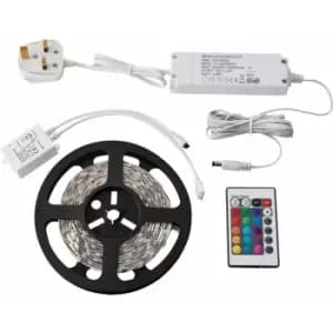 5m rgb Tape Light Kit - 24W LED Driver - Remote Control - Flexible Lighting