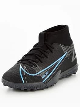 Nike Junior Mercurial Superfly 8 Academy Astro Turf Football Boots - Black, Size 2