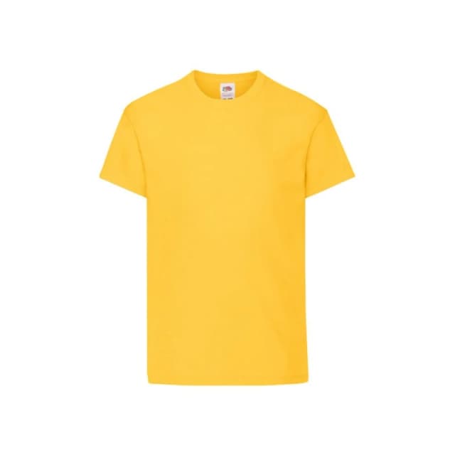 Fruit of the Loom Original T-Shirt in Bright Yellow Size: 3-4 Years Bright Yellow Unisex 3-4 Years
